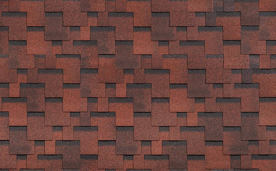 Гибкая черепица ТЕХНОНИКОЛЬ SHINGLAS Финская черепица аккорд, Красный