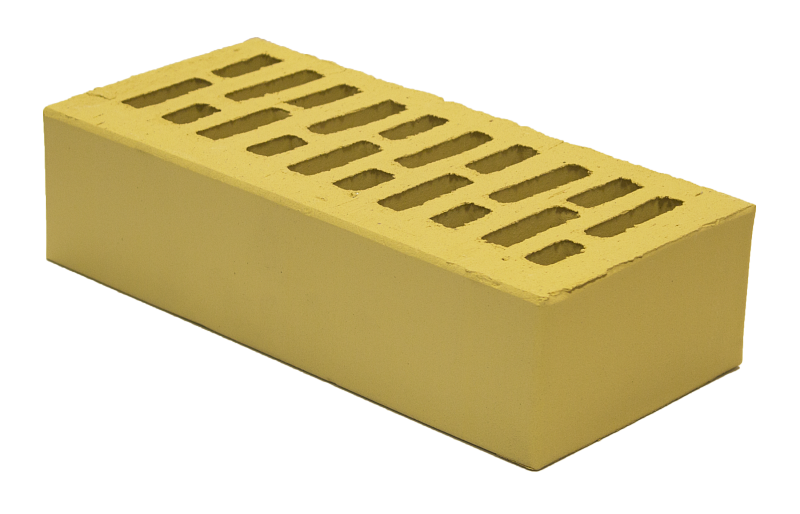 Одинарный пустотелый, М-150,120x250x65, желтый, ККИ КЗ
